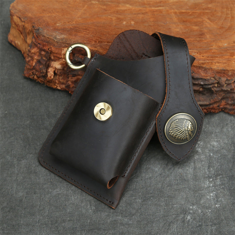 Icone™ BeltPouch: Mehrzweck-GürtelBeutel Aus Leder Im Vintage-Stil