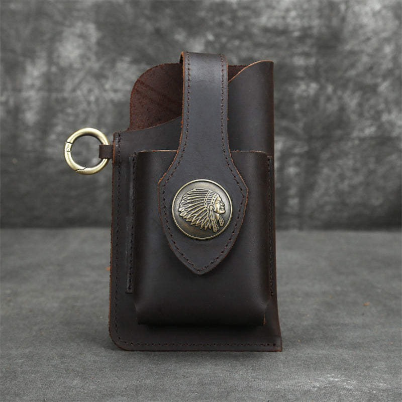 Icone™ BeltPouch: Mehrzweck-GürtelBeutel Aus Leder Im Vintage-Stil