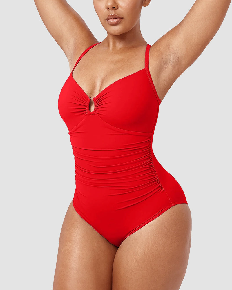 Icone™ ShapingSwimsuit: Elegant Kreuzriemen Am Rücken Figurformend Badeanzug