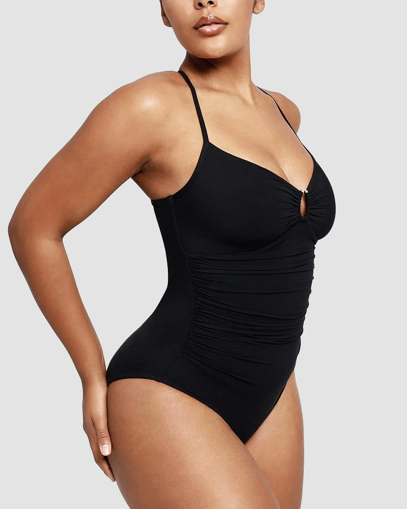 Icone™ ShapingSwimsuit: Elegant Kreuzriemen Am Rücken Figurformend Badeanzug