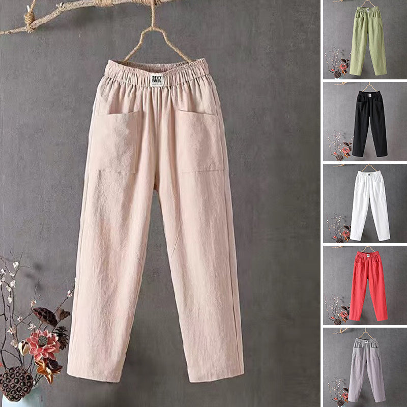 Icone™ LoosePants: Hoch Taillierte, Lockere Freizeit Jeden Hose