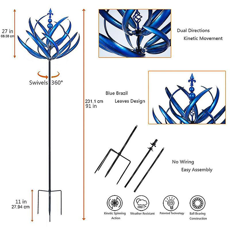 MetalTwist – Garten Windspiel Aus Metall Mit Drehdesign
