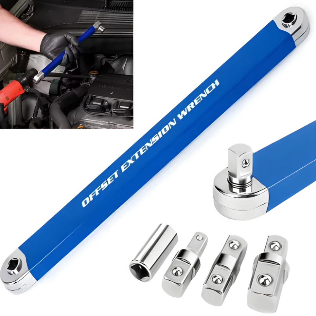 ExtensionWrench: Doppelkopf- Design Offset- Verlängerungsschlüssel Reparaturwerkzeug