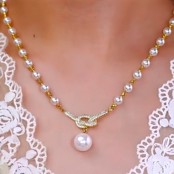 Jewelance™ PearlNecklace 1+1 GRATIS: Frauen Elegante Perle Bead Halskette