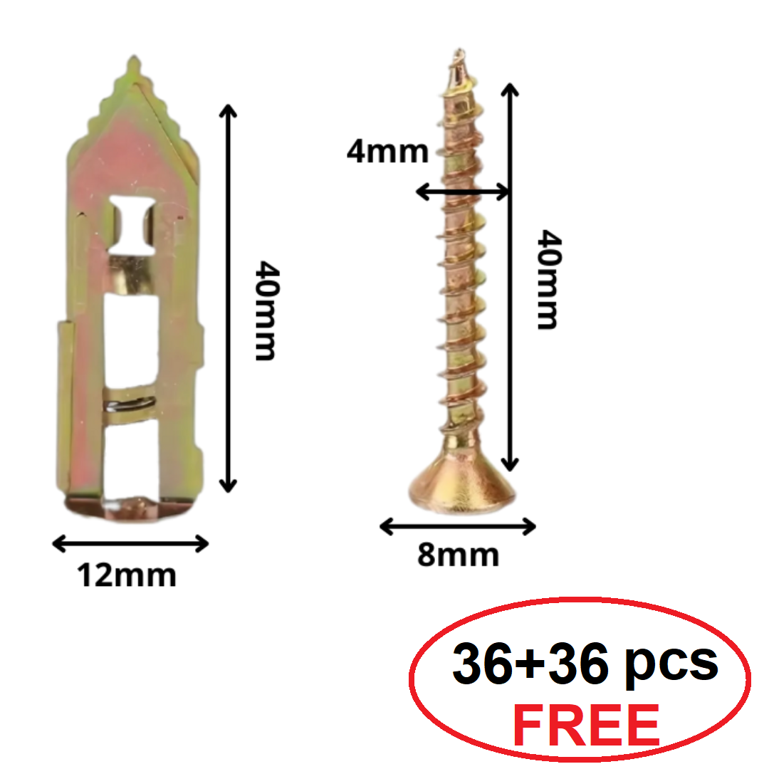 WallScrews - Hohe Qualität Hochleistungsfähig Keine Bohrungen Wand Schrauben Und Anker