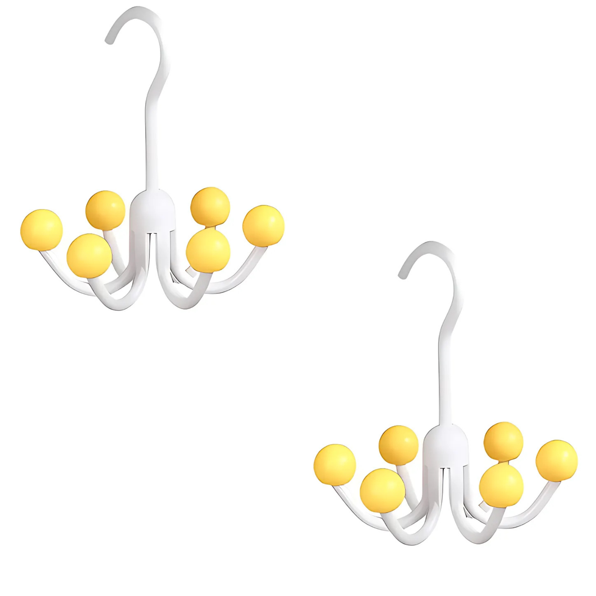 GlideHold® HangerHooks: 360° Drehbar 6 Haken Schrankorganizer Bügel