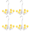 GlideHold® HangerHooks: 360° Drehbar 6 Haken Schrankorganizer Bügel
