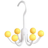 GlideHold® HangerHooks: 360° Drehbar 6 Haken Schrankorganizer Bügel