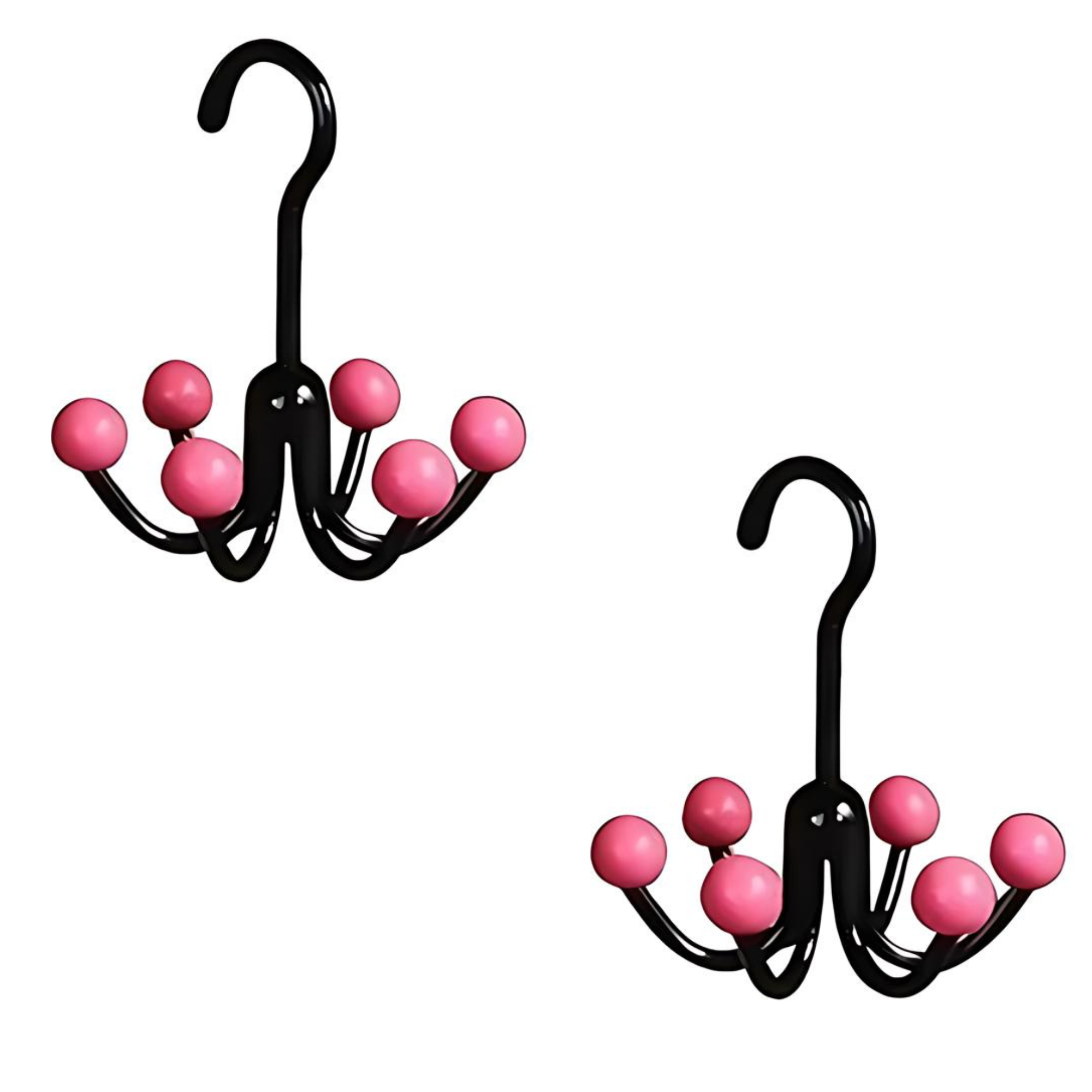 GlideHold® HangerHooks: 360° Drehbar 6 Haken Schrankorganizer Bügel