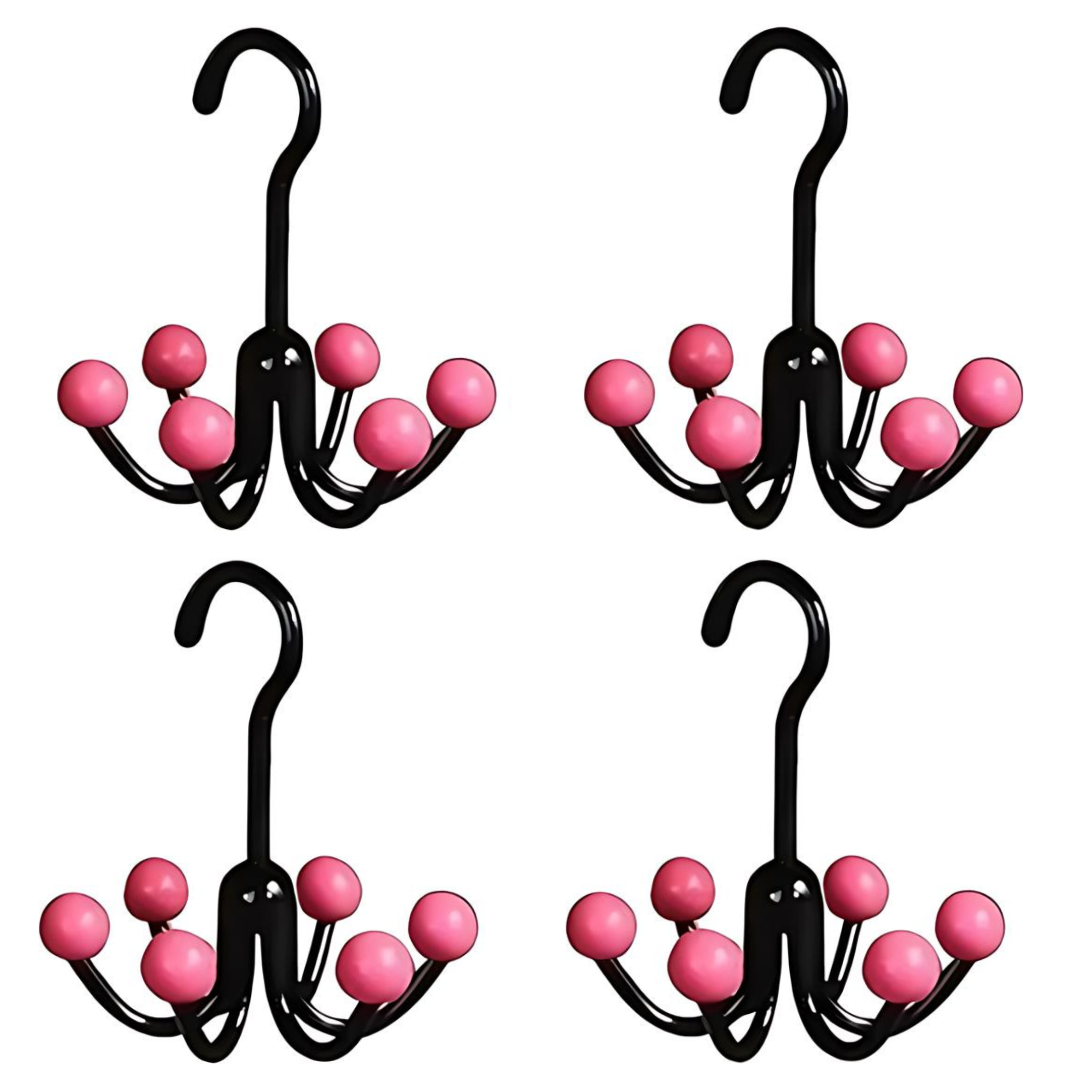 GlideHold® HangerHooks: 360° Drehbar 6 Haken Schrankorganizer Bügel