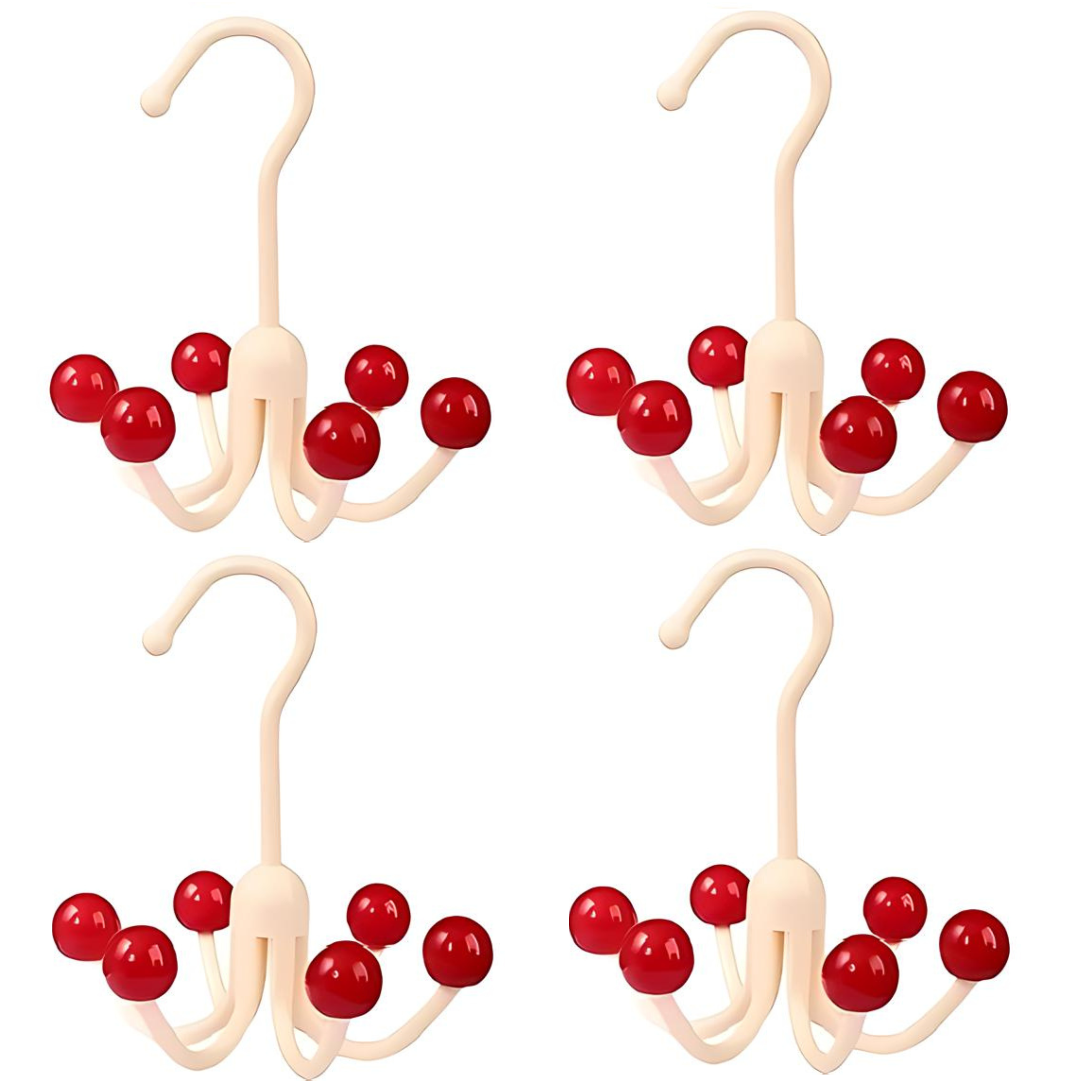 GlideHold® HangerHooks: 360° Drehbar 6 Haken Schrankorganizer Bügel
