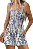 Icone™ SummerRomper: Damen Ärmellos Quadratischer Ausschnitt Sommer Strampler