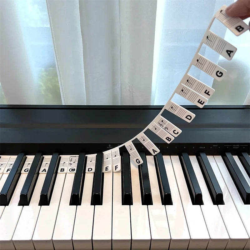 KeyboardLabel - Abnehmbare Klavier- Und Tastatur Silikonetiketten
