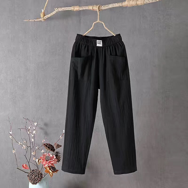 Icone™ LoosePants: Hoch Taillierte, Lockere Freizeit Jeden Hose