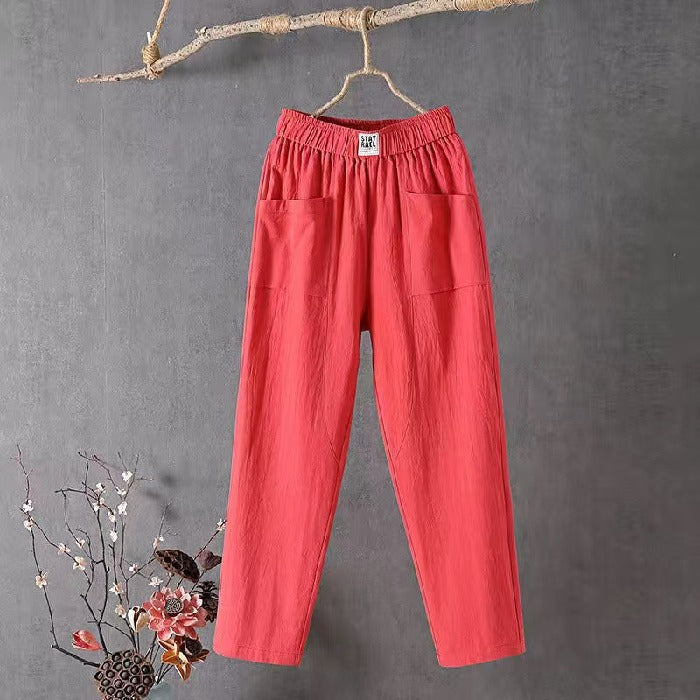 Icone™ LoosePants: Hoch Taillierte, Lockere Freizeit Jeden Hose