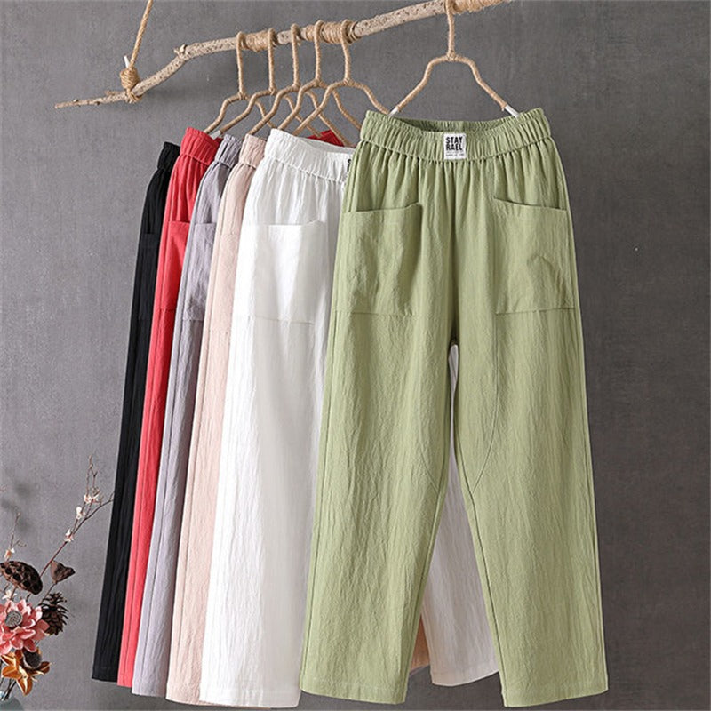 Icone™ LoosePants: Hoch Taillierte, Lockere Freizeit Jeden Hose