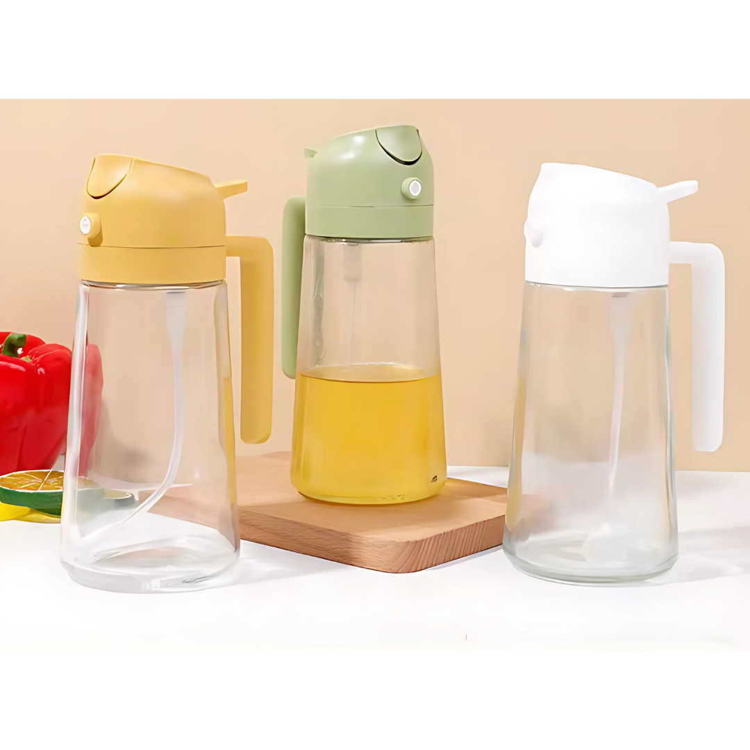 Globetrek° OilDispenser 1+1 GRATIS: 2 In 1 Gießen Und Sprühen Glasöl- Und Flüssigkeitsspender