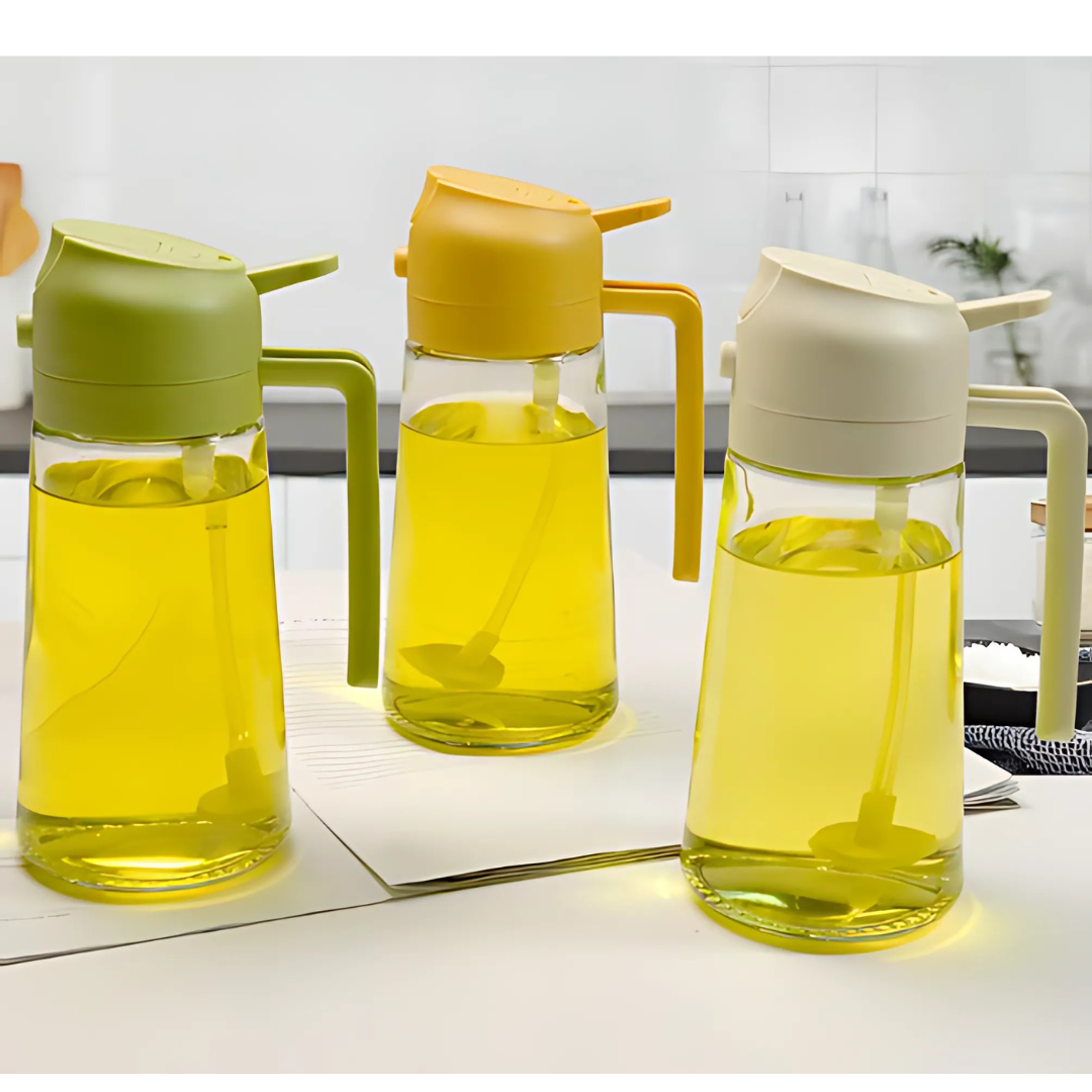 Globetrek° OilDispenser 1+1 GRATIS: 2 In 1 Gießen Und Sprühen Glasöl- Und Flüssigkeitsspender