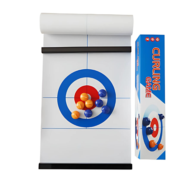 Kletshuts™ CurlingGame: Tisch Curling Spiel Für Alle Altersgruppen