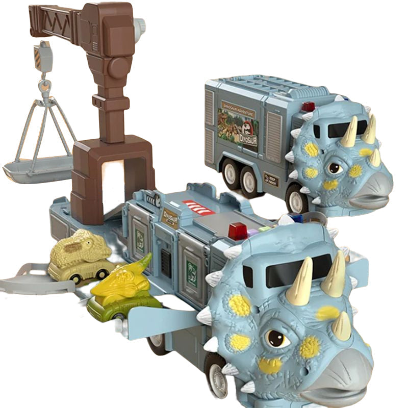 Kletshuts™ DinoTruck: Dinosaurier LKW Spielzeugset Mit Lichtern Und Musik