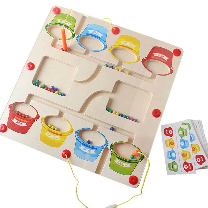 Kletshuts™ MagneticMaze - Farbe Und Zahl Labyrinth Spielzeug