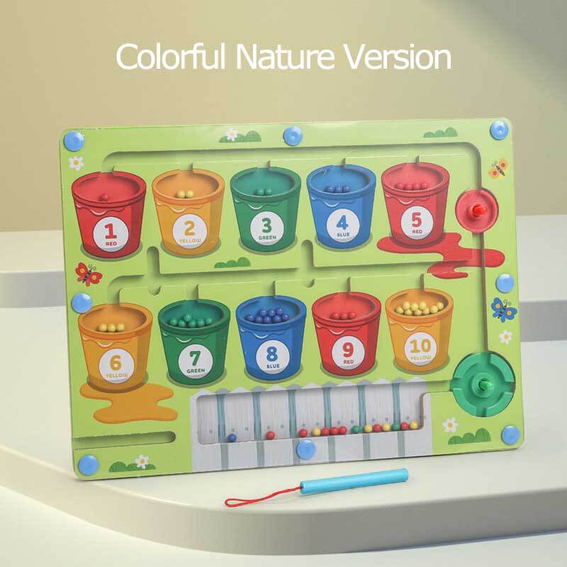 Kletshuts™ MagneticMaze - Farbe Und Zahl Labyrinth Spielzeug