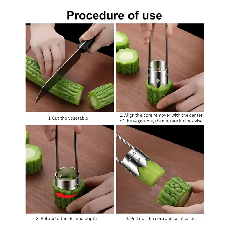 Globetrek° SeedRemover 1+1 GRATIS: Scharfer Obst Und Gemüsesamen Und Core Entferner