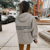 Icone™ DearHoodie: Kapuzenpullover Mit Aufdruck Vorne Und Hinten Botschaft