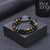 Jewelance™  ProtectionBracelet 1+1 GRATIS: Doppellagig Tigerauge Schutz Armband