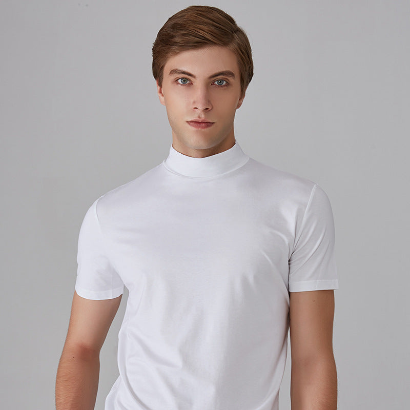 Icone™ FitShirt 1+1 GRATIS: Herren Schmal Geschnitten Hoch Neck Lässig Hemd