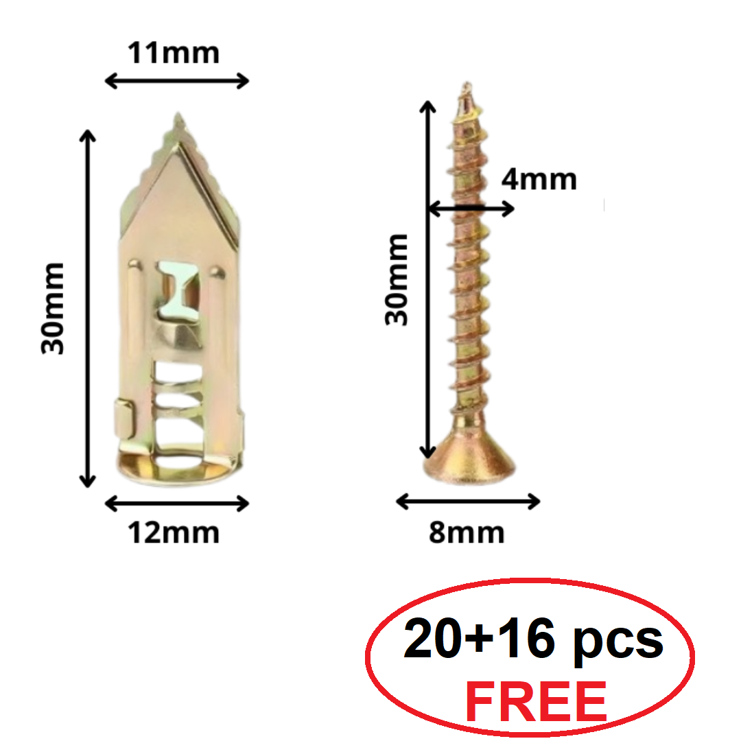 WallScrews - Hohe Qualität Hochleistungsfähig Keine Bohrungen Wand Schrauben Und Anker