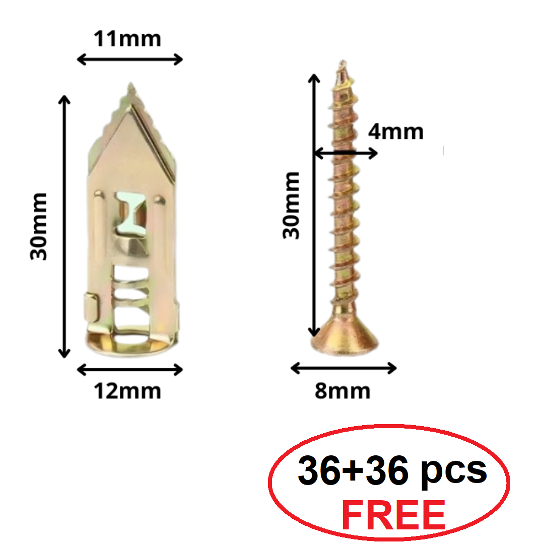 WallScrews - Hohe Qualität Hochleistungsfähig Keine Bohrungen Wand Schrauben Und Anker