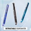 FountainPen - Einziehbarer Und Nachfüllbarer Füllfederhalter Mit Tintenpatronen