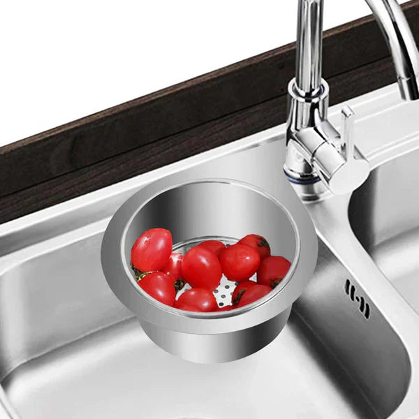 Globetrek° SinkStrainer 1+1 GRATIS: Edelstahl Filter Schwanenstil Spülbecken-Sieb