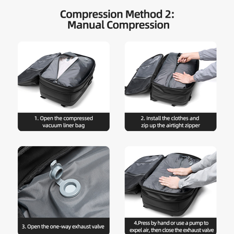 Icone™ CompressionBag: Raum Sparer Kompression Vakuum Reisen Tasche