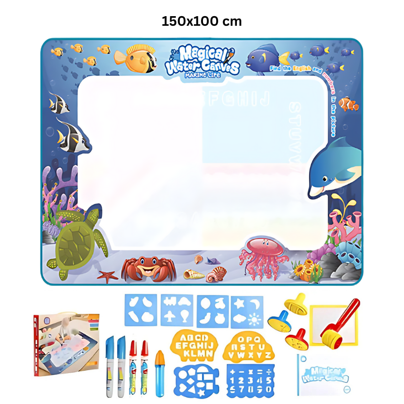 Kletshuts™ WaterCanvas: Wiederverwendbares Wasser-Doodle-Canvas-Set Für Kinder