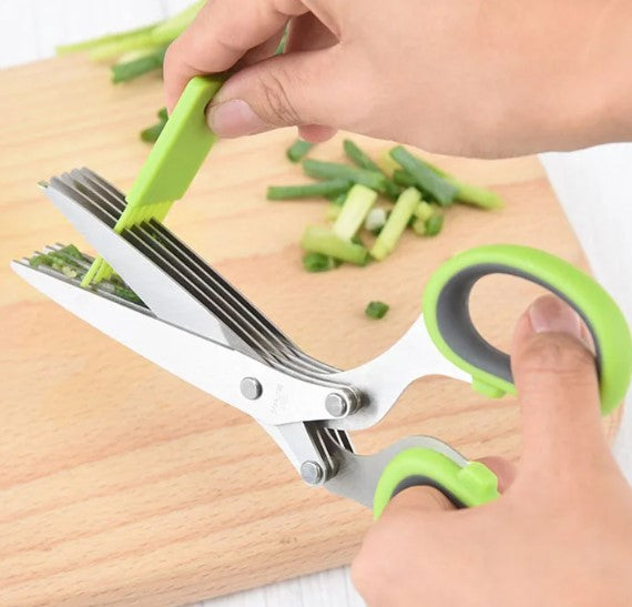 Globetrek° KitchenScissors 1+1 GRATIS: Mehrzweck 5 Klingen Küche Cutter