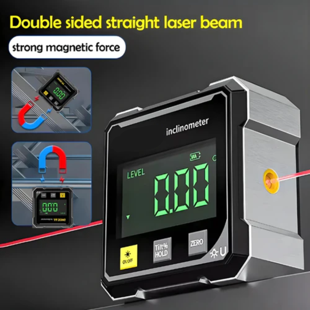 Globetrek° DigitalInclinometer: Digital Magnetisch Seites Laser Neigungsmesser