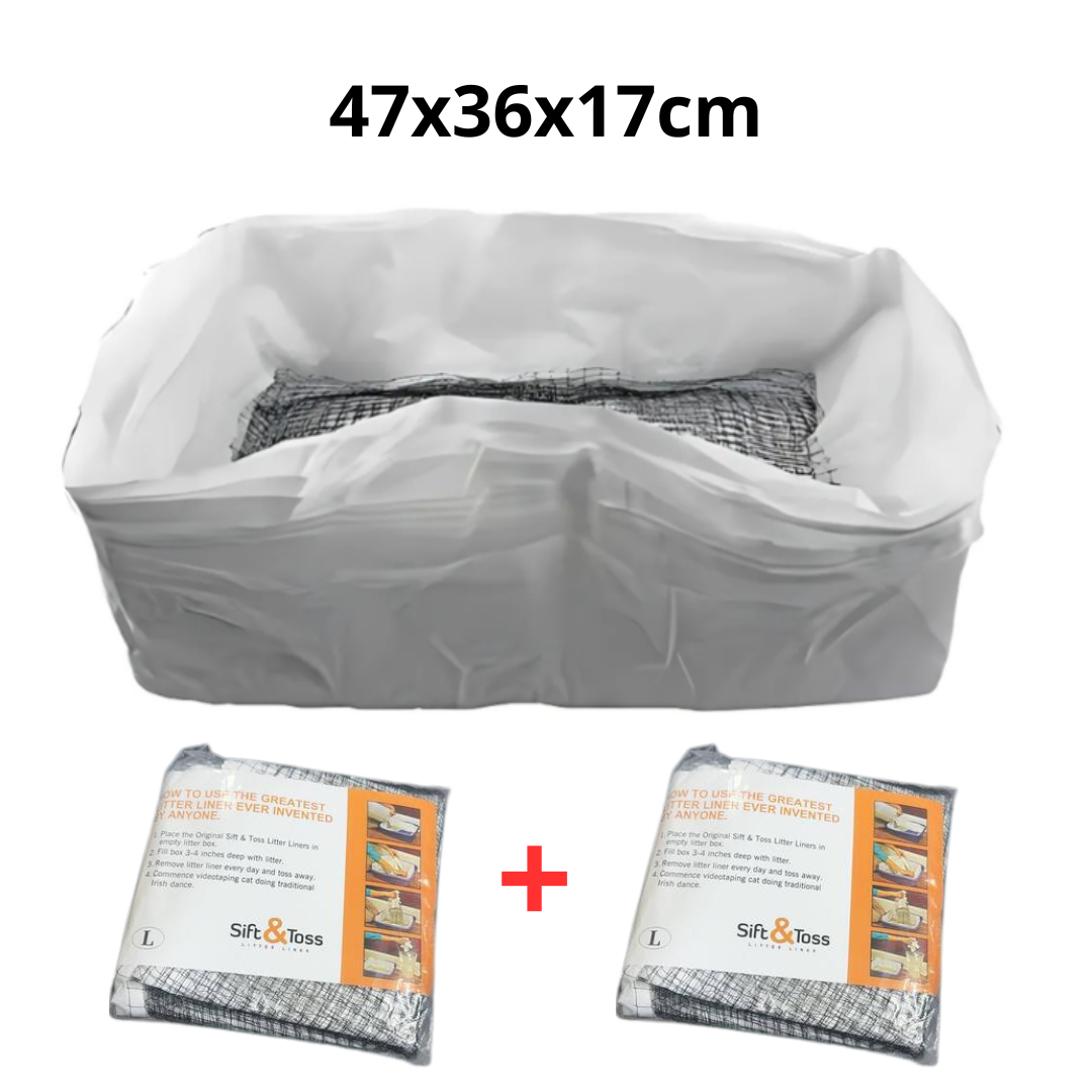Catfri® WasteFilter 1+1 GRATIS: Wiederverwendbare Katzenstreu-Einlagen Für Abfall Entfernung