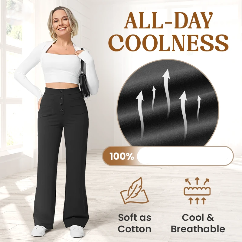 Icone™ FlexTrousers: Hoher Taillenbund Ganztägiger Komfort Flexible Hose