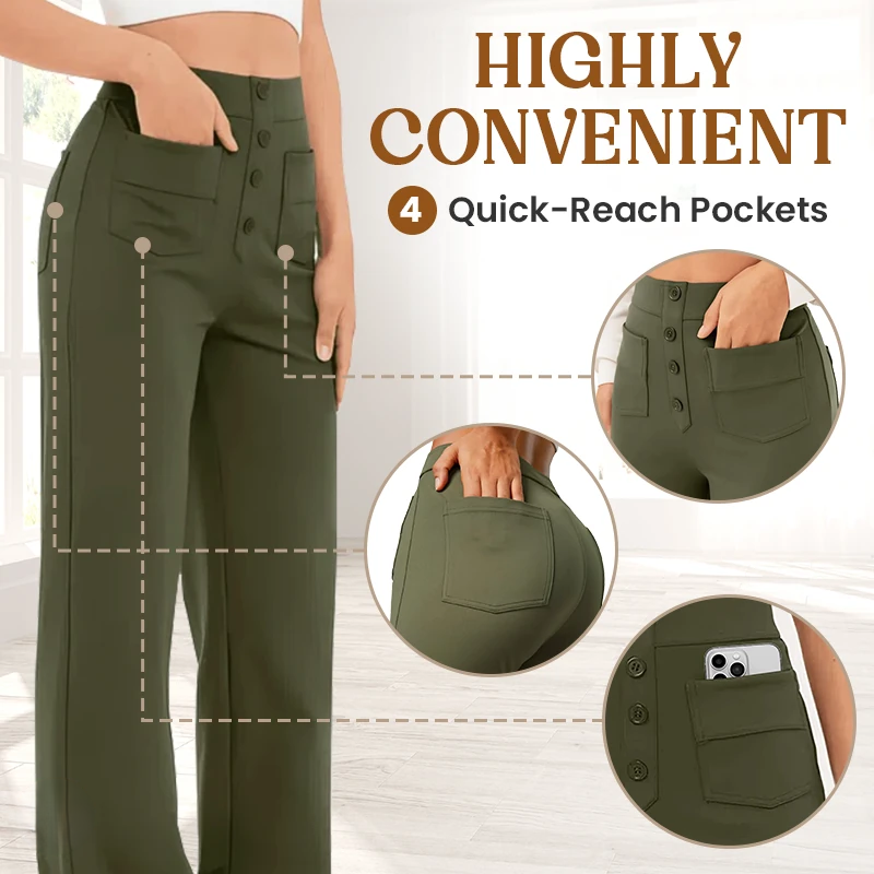 Icone™ FlexTrousers: Hoher Taillenbund Ganztägiger Komfort Flexible Hose