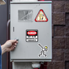 FunnyStickers: Lustig Blau Kragen Wasserdicht Aufkleber Packung