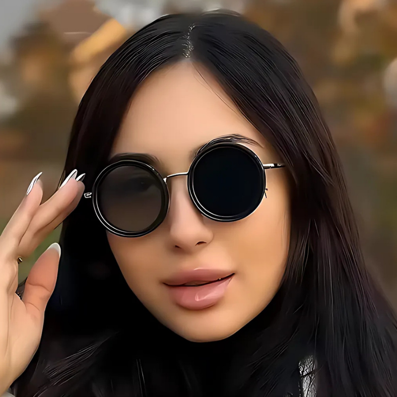 AdjustableSunglass: Hell Zu Schwaches Licht Verstellbare Dimm-Sonnenbrille Mit Etui
