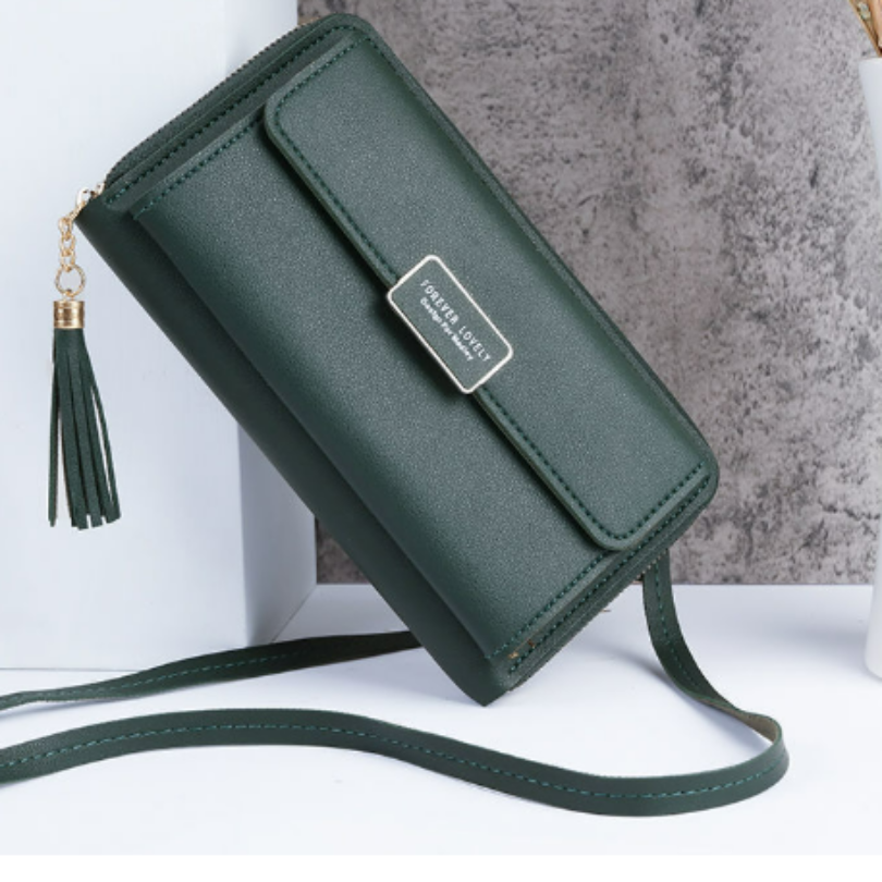 Icone™ WalletBag: Wandelbare Große Brieftasche Schlinge Tasche