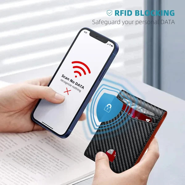 Icone™ SlimWallet: Ultraflache Und Sichere RFID-Lederbrieftasche Für Herren
