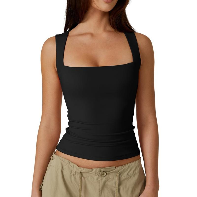 Icone™ TankTop 1+1 GRATIS: Damen-Tanktop Mit Quadratischem Ausschnitt Und Ohne Ärmel