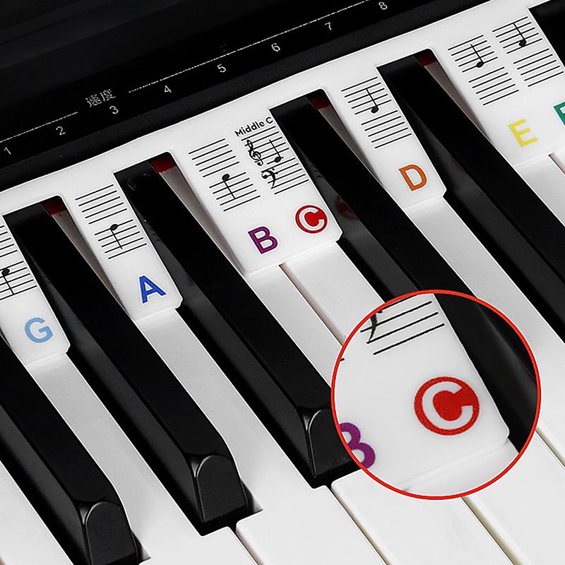 KeyboardLabel - Abnehmbare Klavier- Und Tastatur Silikonetiketten