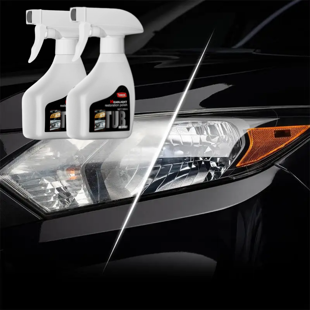 HeadlightSpray 1+1 GRATIS: Einfach Zu Verwenden Autoscheinwerfer Reinigung Spray-Set