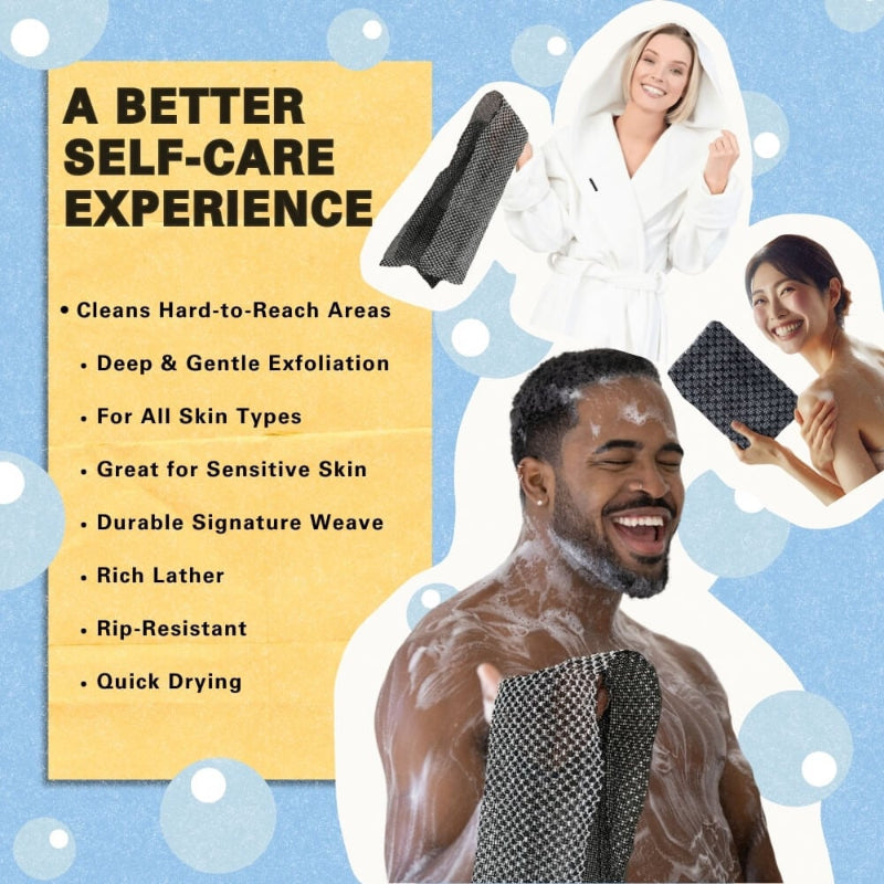 ScrubTowel 1+1 GRATIS - Peeling Dusche Schrubben Handtuch