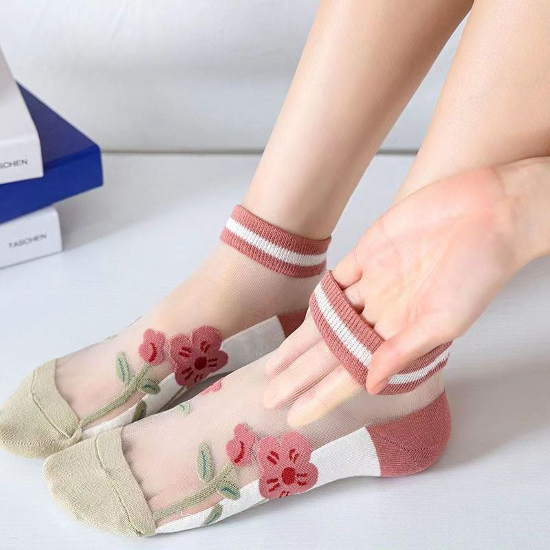 Happy™ MeshSocks: Atmungsaktiv Bequem Spaß Design Mesh Knöchelsocken